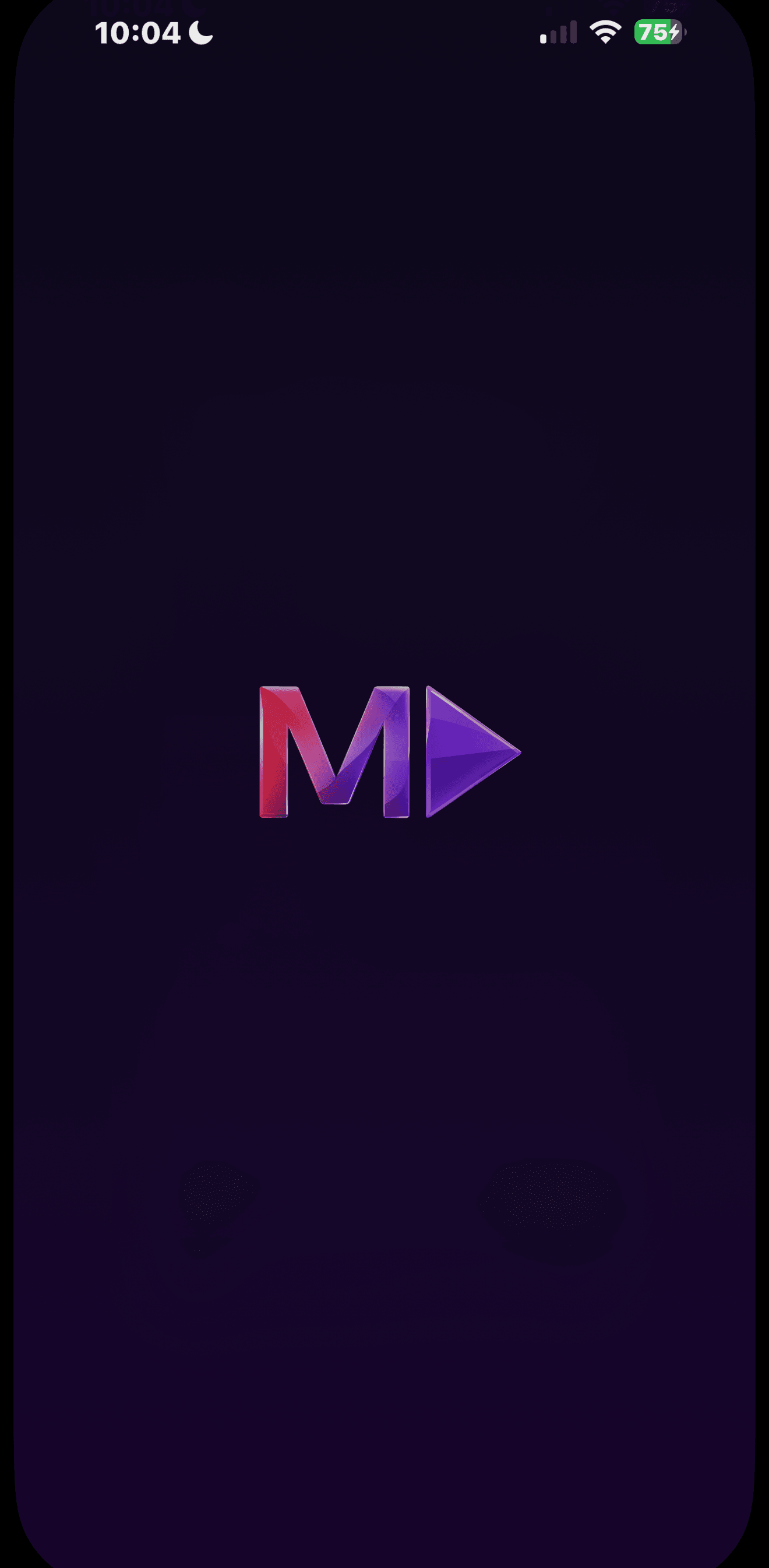 MoveOn logo on a dark purple background
